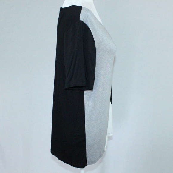 Sarin Mathews | Color Block Short Sleeve Top | Sz M - Picture 6 of 13